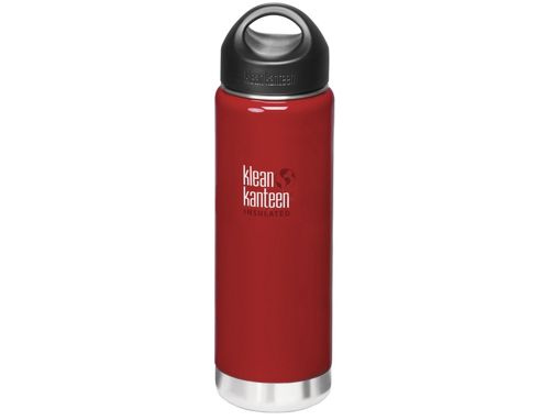 Image of Klean Kanteen 592ml Wide Insulated Drinks Bottle Sangria Red (w Loop Cap)