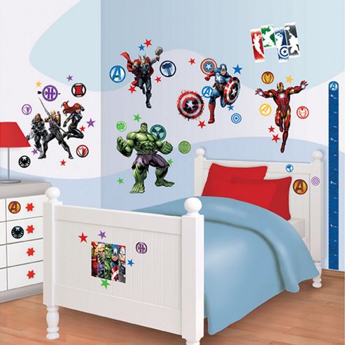 Image of Marvel Avengers Room Decor Kit With Height Chart