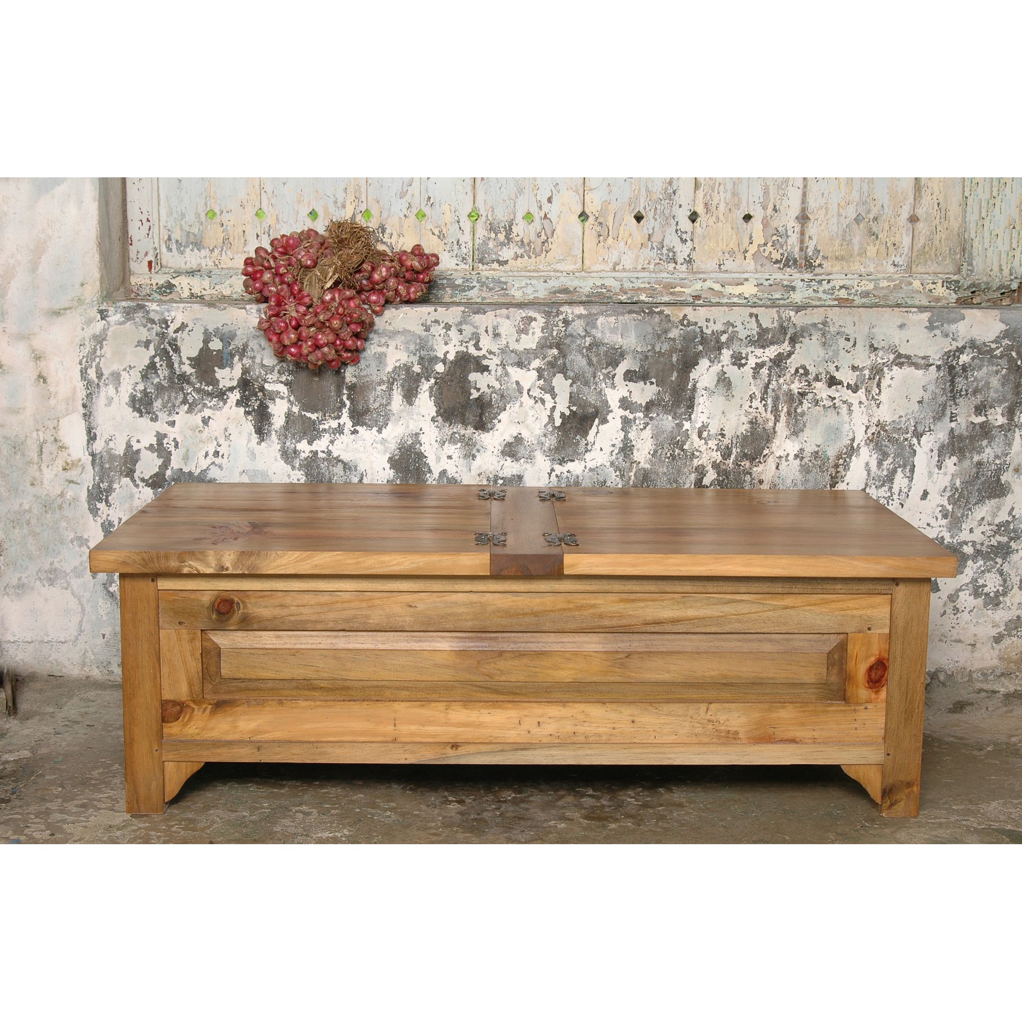 Oceans Apart Fox River Pine Rectangle Trunk Coffee Table at Tesco Direct