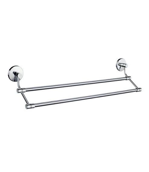 Image of Smedbo Studio Double Towel Bar - Polished Chrome
