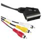 Hama Video Connecting Cable Scart Male Plug - 3 RCA Male Plugs 1.5 m