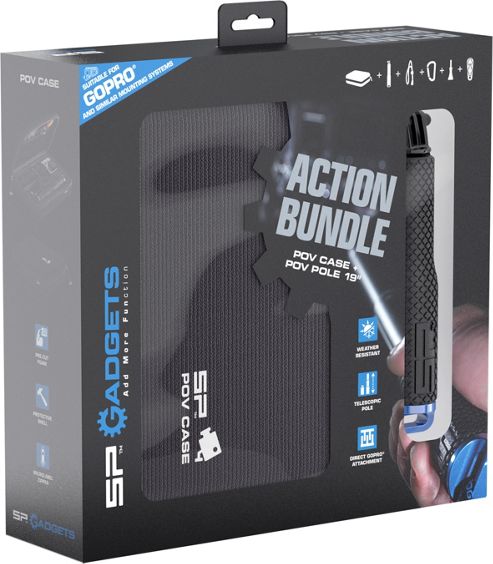 Image of Sp Action Bundle - Pov Case And Pov Pole 19inch For Gopro Cameras