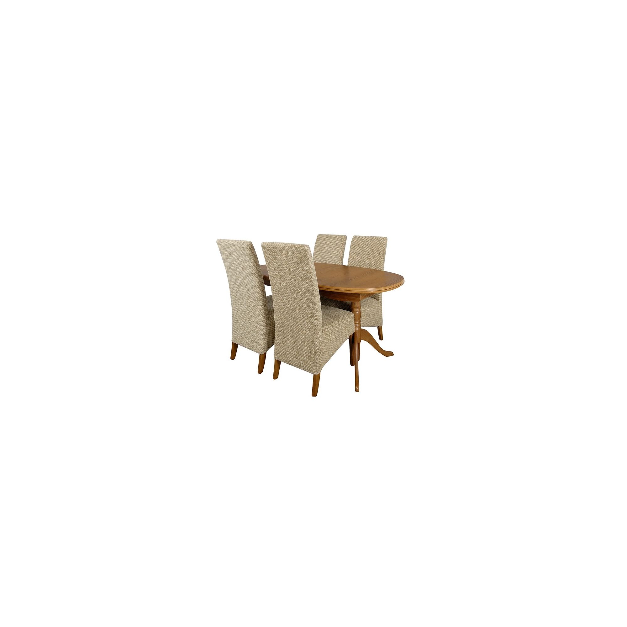 Caxton Canterbury 4 Chair Dining Set in Golden Chestnut at Tesco Direct