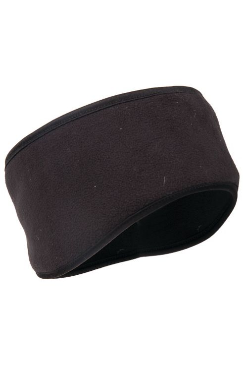 Image of Windproof Ski Snowsurf Board Winter Fleece Warm Headband Skiing Head Band - Black