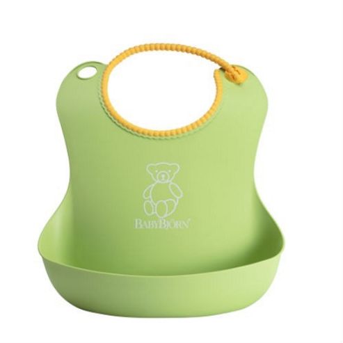 Image of Babybjorn Soft Bib (spring Green)