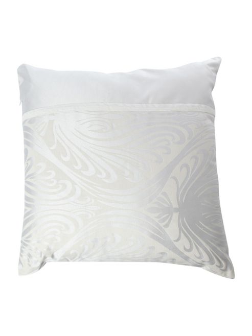 Image of Linea Morris Jacquard Square Cushion In Champagne