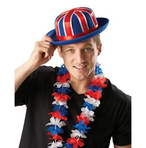 Image of Rubies Fancy Dress Costume - Rule Britannia Union Jack Bowler Hat - Mens