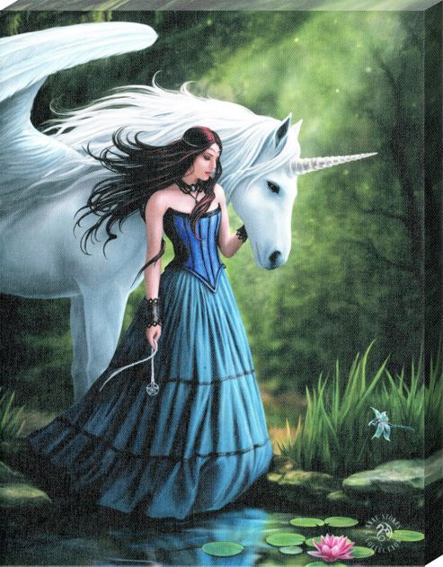 Image of Anne Stokes Enchanted Pool Canvas Print