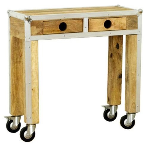 Image of Baumhaus Irc02c Roadie Chic Oak Console Table