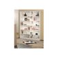 Parisot Blanc Narrow Bookcase with Five Shelves