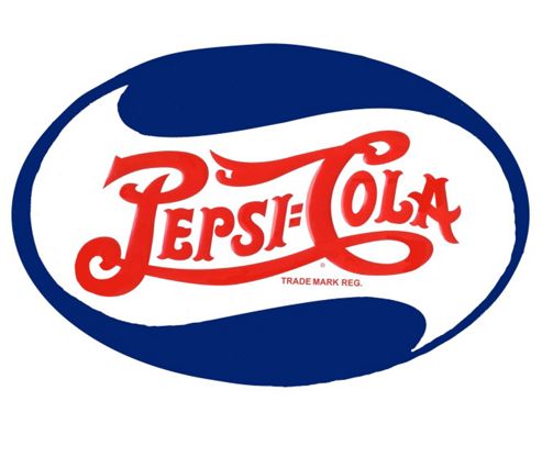 Image of Pepsi-cola Pepsi Cola Iconic Oval Logo Tin Sign