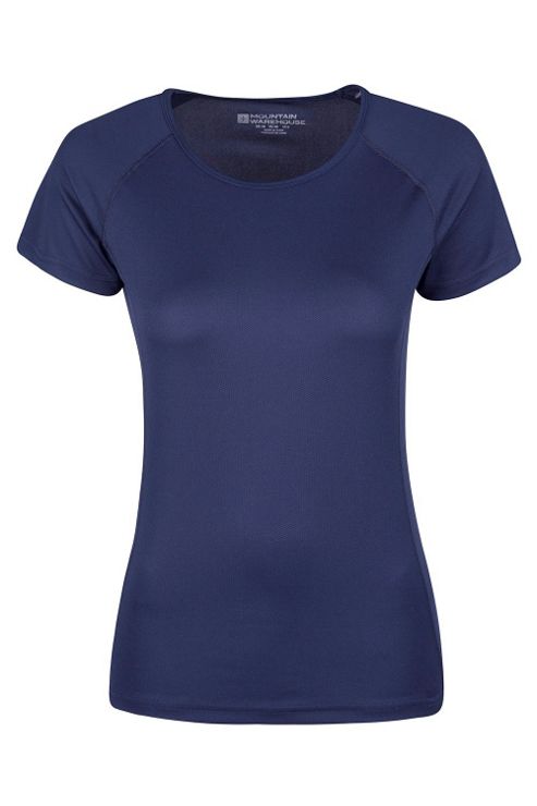 Image of Climate Womens Tee Shirt Baselayer Short Sleeve T-shirt Base Layer - Blue