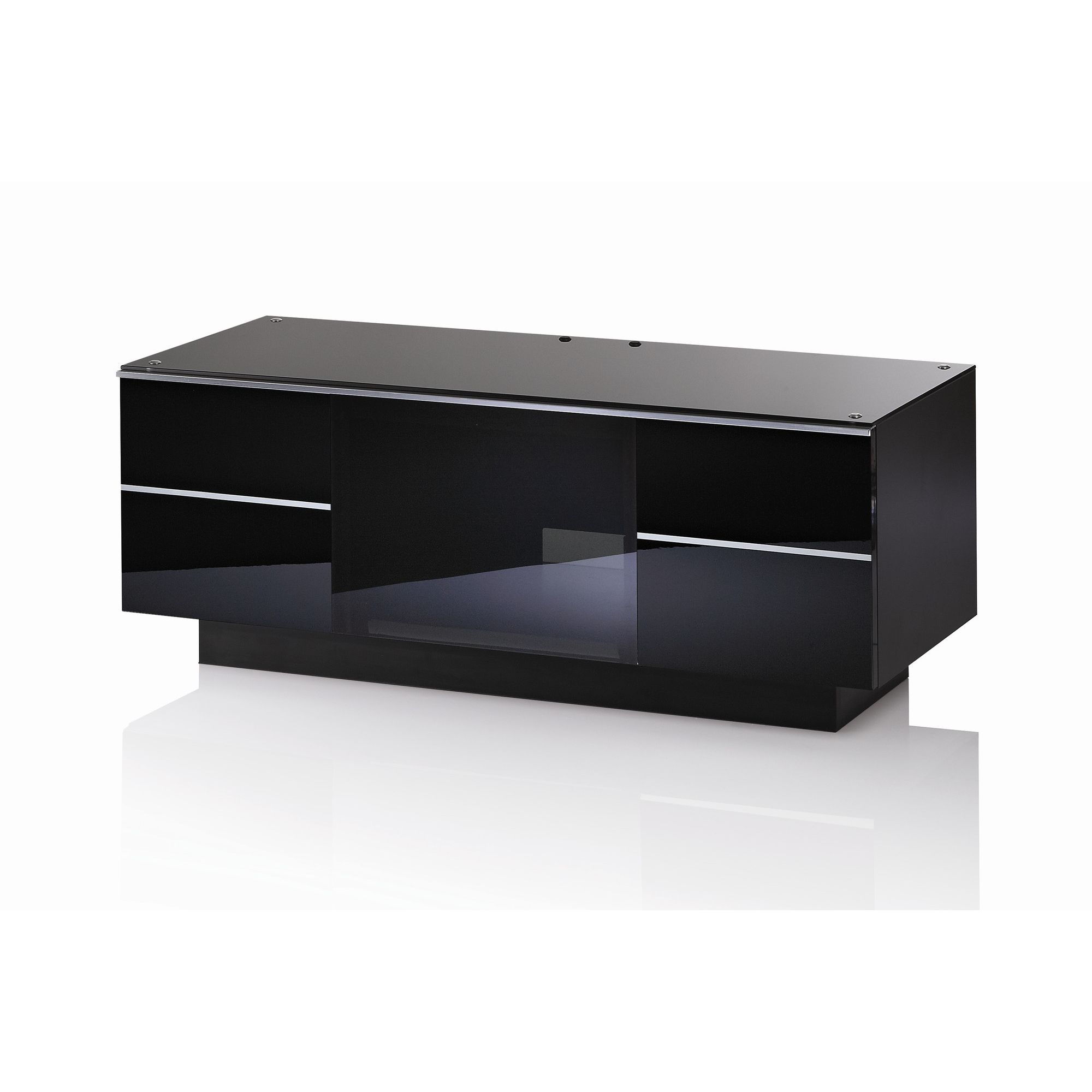 UK-CF G Series GG TV Stand - 110cm - Black at Tesco Direct