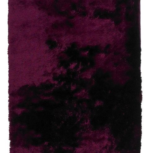 Image of Oriental Carpets & Rugs Sable Purple Tufted Rug - Runner 120cm L X 60cm W
