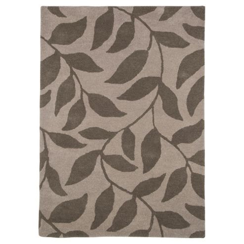 Image of Leaf Trail Rug 80 X 150cm, Mocha