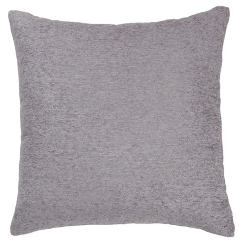 Image of Plain Chenille Cushion, Grey