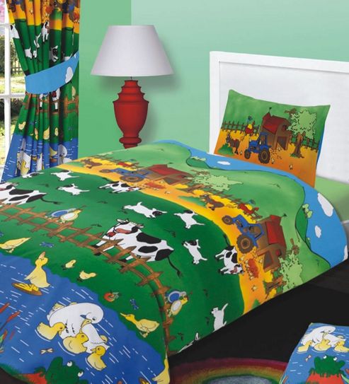 Image of Farmyard Friends Junior Bedding In 100% Cotton