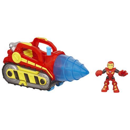 Image of Playskool Heroes Marvel Super Hero Adventures - Repulsor Drill And Iron Man