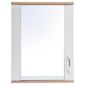 Two Tone Wood Wall Cabinet With Mirrored Single Door