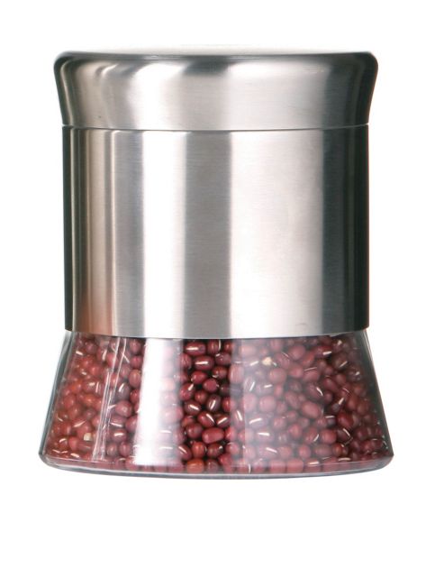 Image of Premier Housewares 3 Piece Storage Jars Set - Satin Stainless Steel