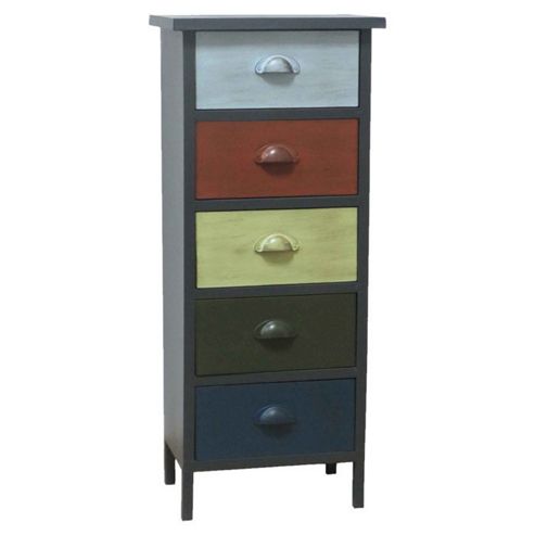 Image of Premier Housewares New York Loft 5 Drawer Chest