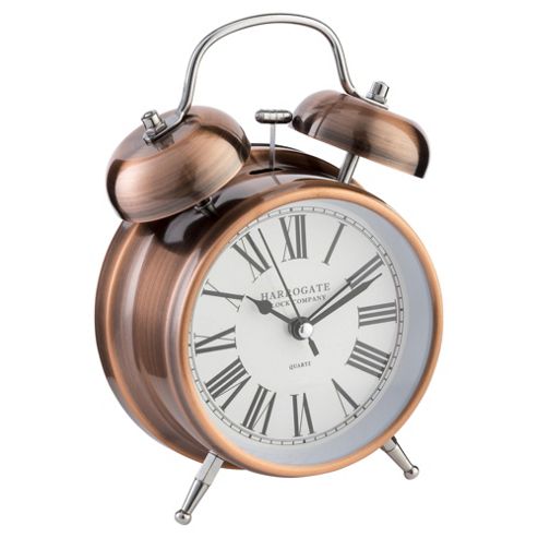 Image of Tesco Copper Twinbell Alarm Clock