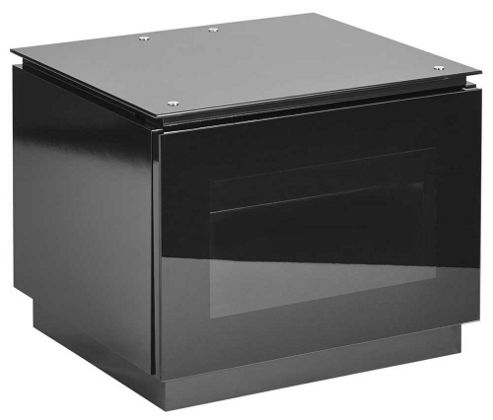 Image of Mmt D550 High Gloss Black Tv Cabinet