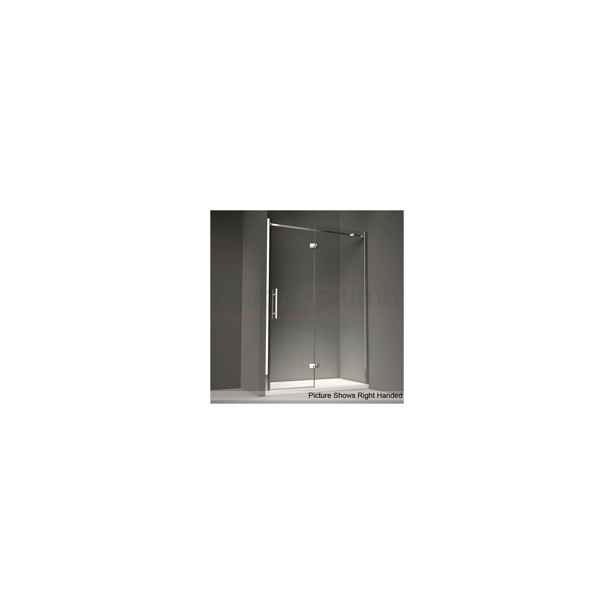 Merlyn Series 9 Inline Hinged Door ALCOVE Shower Enclosure 1000mm x 800mm (Complete with Tray) - 8mm Glass at Tesco Direct