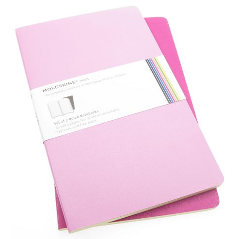 Image of Moleskine Volant Large Ruled Notebook Pink