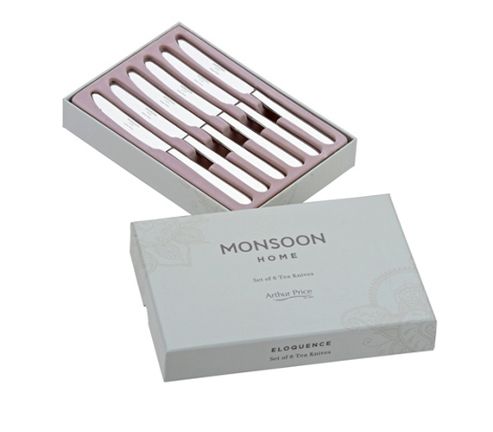 Image of Monsoon Eloquence By Arthur Price Set Of 6 Tea Knives
