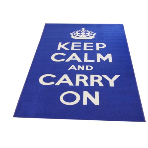 Image of Matrix Themes Carry On Blue/white 100x160 Nylon Mat