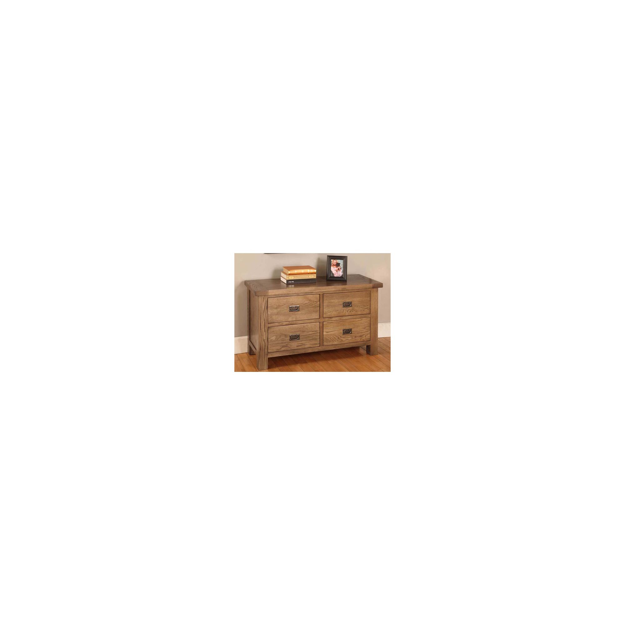 Hawkshead Brooklyn Four Drawers Chest in Rich Patina at Tesco Direct