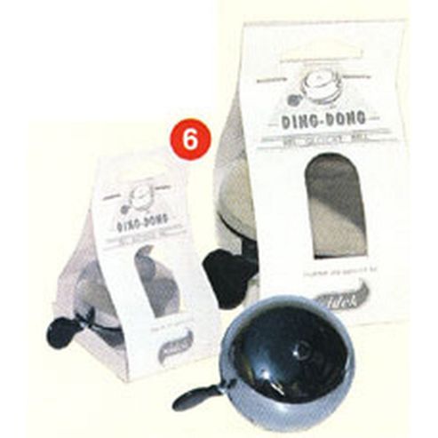 Image of Widek Ding Dong Bicycle Bell, 60mm Black