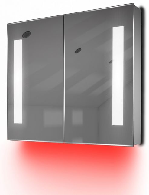 Image of Ambient Demist Bathroom Cabinet With Sensor & Internal Shaver Socket K80r
