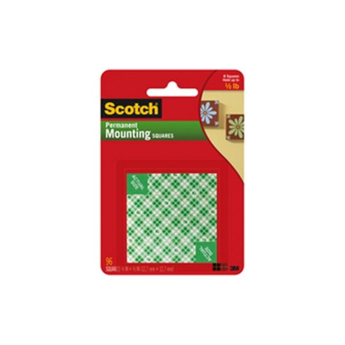 Image of 3m Scotch Permanent Mounting Square 12.7mm White 111-sml