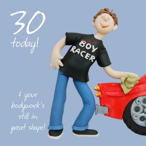 Image of Holy Mackerel 30 Bodywork Greetings Card