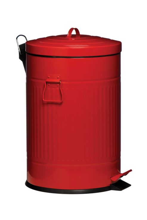 Image of Premier Housewares 20l Pedal Bin With Bucket - Red