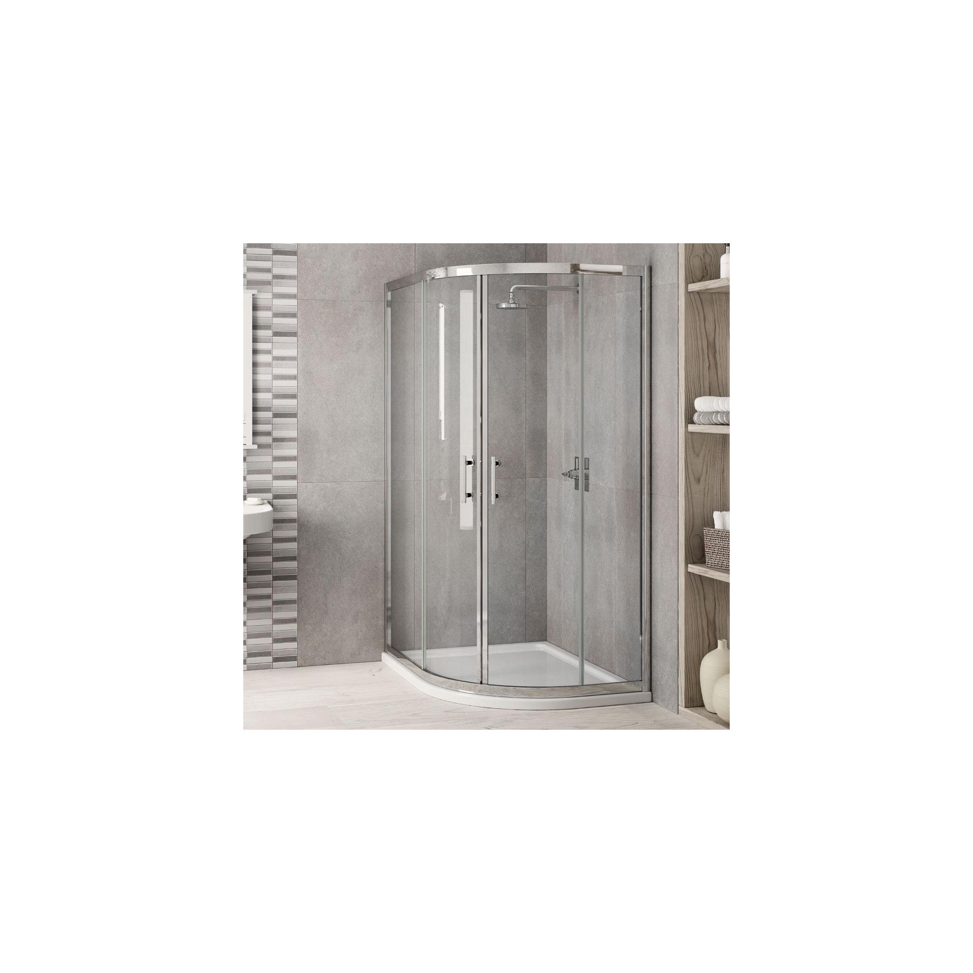 Elemis Inspire Offset Quadrant Shower Enclosure, 1200mm x 900mm, 6mm Glass, Low Profile Tray, Left Handed at Tesco Direct