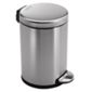 Simplehuman 3 Litres Round Pedal Bin in Brushed Stainless Steel