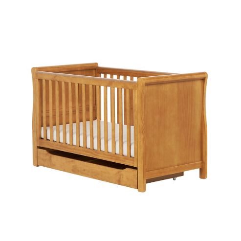 Image of Mothercare Chiltern Sleigh Cot Bed- Antique