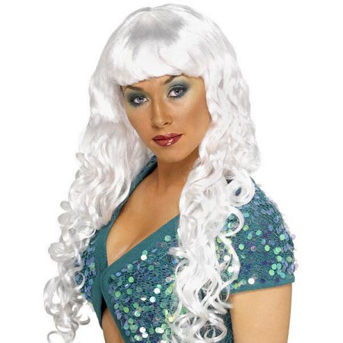 Image of Siren Curly Wig - White