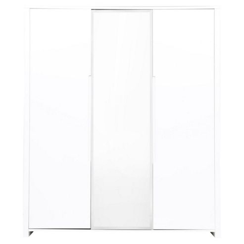Image of Modena 3 Door 3 Drawer Wardrobe, White