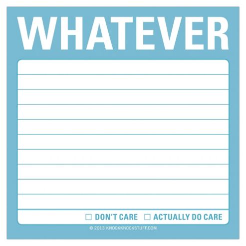 Image of Knock Knock Sticky Notes Whatever