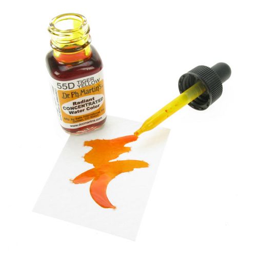 Image of Dr. Ph. Martin's Radiant Concentrated Watercolours - Tiger Yellow