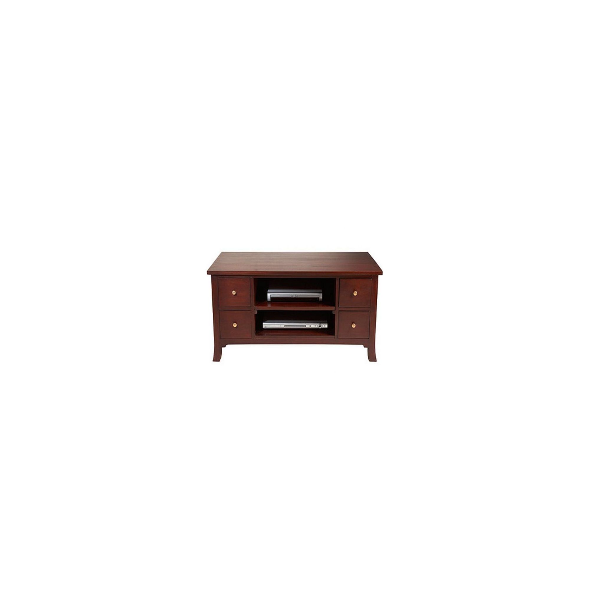 Lock stock and barrel Mahogany Orchard Straight TV Stand in Mahogany at Tescos Direct