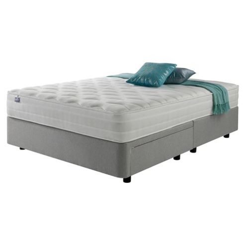 Image of Silentnight Mirapocket 1200 Ortho Memory Non Storage Double Divan Light Grey No Headboard