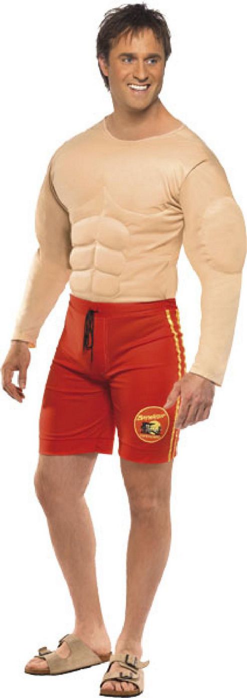 Image of Baywatch Lifeguard Man - Adult Costume Size: 42-44