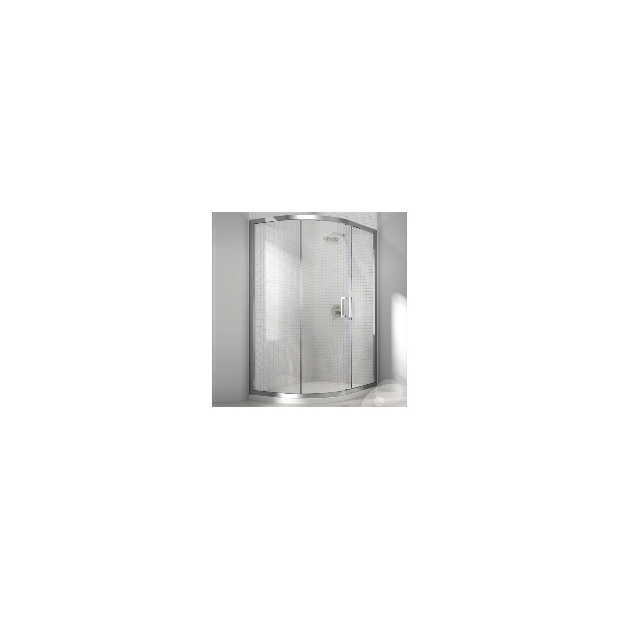 Merlyn Vivid Eight Offset Quadrant Shower Door, 1200mm x 800mm, 8mm Glass at Tesco Direct