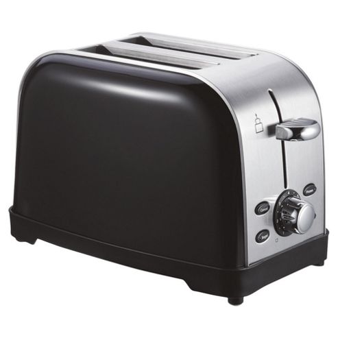 Image of Tesco 2 Slice Ss Toaster - Black