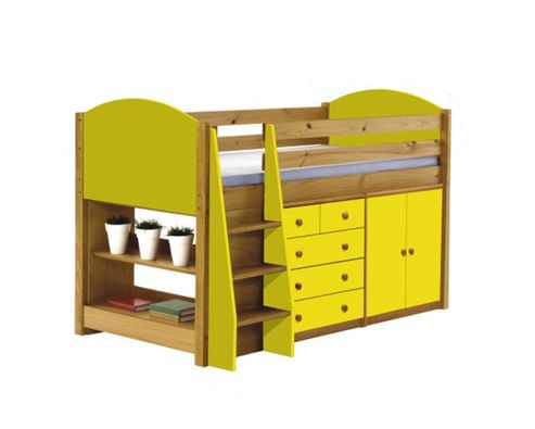 Image of Verona Mid Sleeper Set 2 Antique With Lime Details